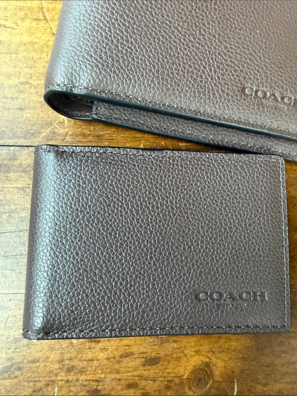 Coach Men’s Brown Mahogany Leather Wallet